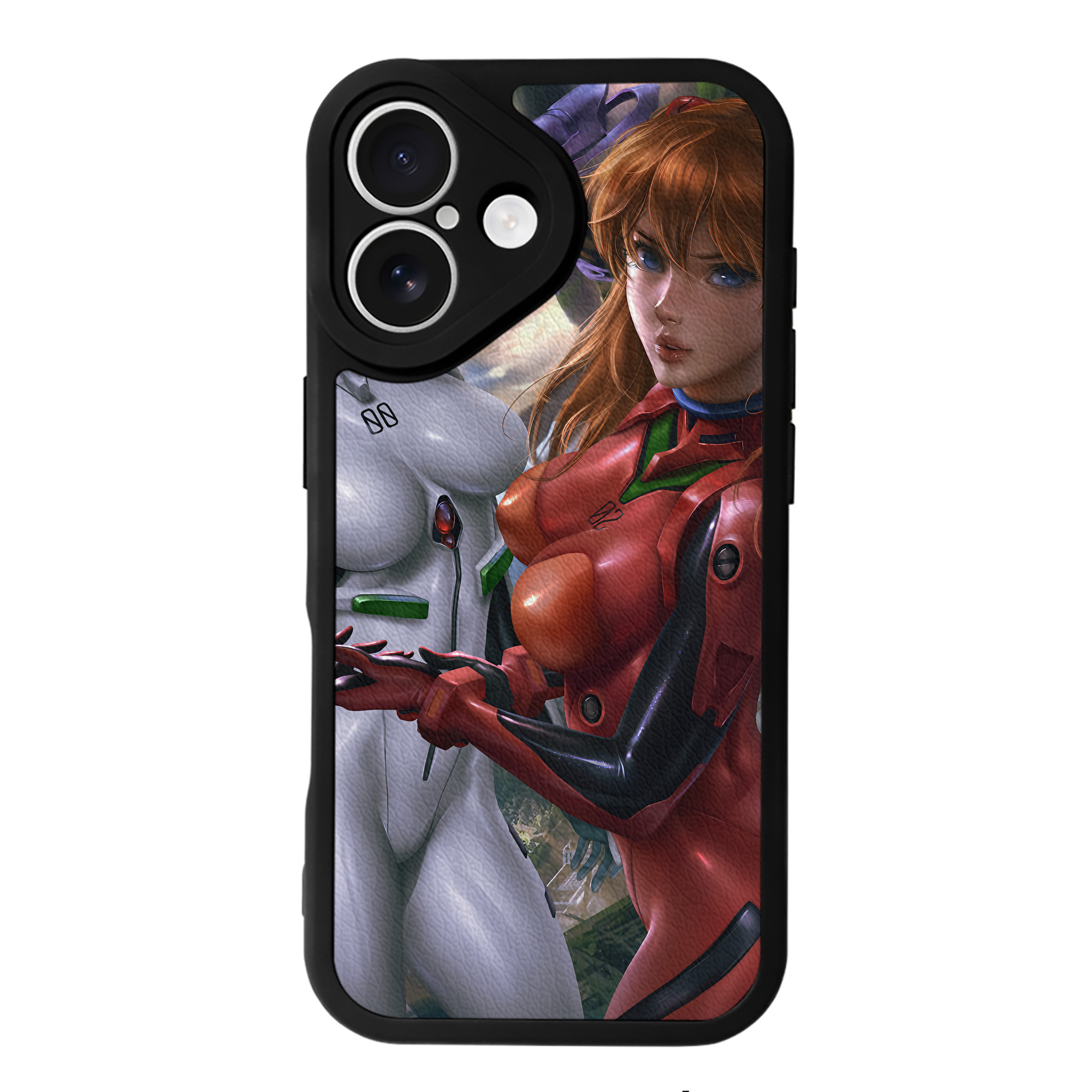 （画像用） EVA 新世紀エヴァンゲリオン 【iPhone 16シリーズ対応】シリコンスマホケース（レザー調） 材質：シリコン